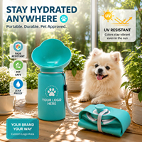 Nouveau produit transfrontalier : Gamelle et abreuvoir pliables en silicone pour chien, idéales pour les voyages en extérieur