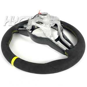 พวงมาลัยคาร์บอนไฟเบอร์และหนังแบบปรับแต่งเองสำหรับรถปอร์เช่ พานาเมร่า คาเยนน์ <span class=keywords><strong>957</strong></span> 911 958 970 92A 2011 - Product Image 4