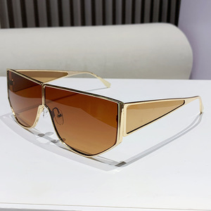 <span class=keywords><strong>Occhiali</strong></span> da Sole Geometrici Quadrati Punk per Donna 2026, Marca di Lusso, Montatura in Metallo Monoblocco Antivento, <span class=keywords><strong>Occhiali</strong></span> da Sole Stile Pilota per Signore - Product Image 5