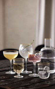 Vasos de chupito tipo tumbler con borde dorado, los más vendidos, para bodas - Product Image 5