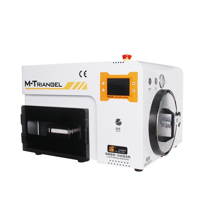 2 in 1 M-Triangel MT 17S Curved Edge LCD Screen OCA Vacuum Laminating and Bubble Removing Machine for Mobile Phone Repair