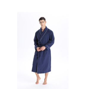 <span class=keywords><strong>Accappatoio</strong></span> Unisex Autunnale Bianco 100% Cotone Spugna Terry, Vestaglia Avvolgente Traspirante <span class=keywords><strong>Lusso</strong></span> Collezione Spa Hotel Casual da <span class=keywords><strong>Uomo</strong></span> - Product Image 1