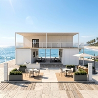 Maison préfabriquée pliable à double couche haut de gamme personnalisée, maison modulaire compacte et peu encombrante, micro-maison
