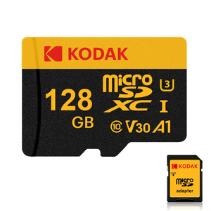 Kodak 100% การ์ดหน่วยความจำ V30คลาส10 U3ของแท้การ์ดหน่วยความจำ128GB การ์ดหน่วยความจำ HD 4K พร้อมอะแดปเตอร์ SD - Product Image 4