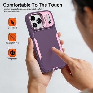 เคสโทรศัพท์แบบกันกระแทกพร้อมกรอบกล้อง 3 in 1 สำหรับ iPhone 17Air 16plus 15 14 13 12 pro max - Product Image 5