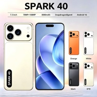 2026 SPARK 40 TECON Berkualitas Tinggi 16G/22g+1TB/2TB Android 16 Terbaru Layar 7.3 Inci Global 5G LTE Band Al Scene Dual SIM Pengiriman Cepat