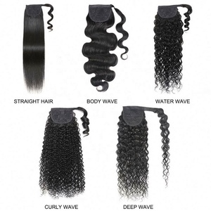 Extensiones de Cola de Caballo Brasileñas de Cabello Humano Natural, Lisas, Tipo Yaki, con Clip, de Alta Calidad, Color Natural - Product Image 2