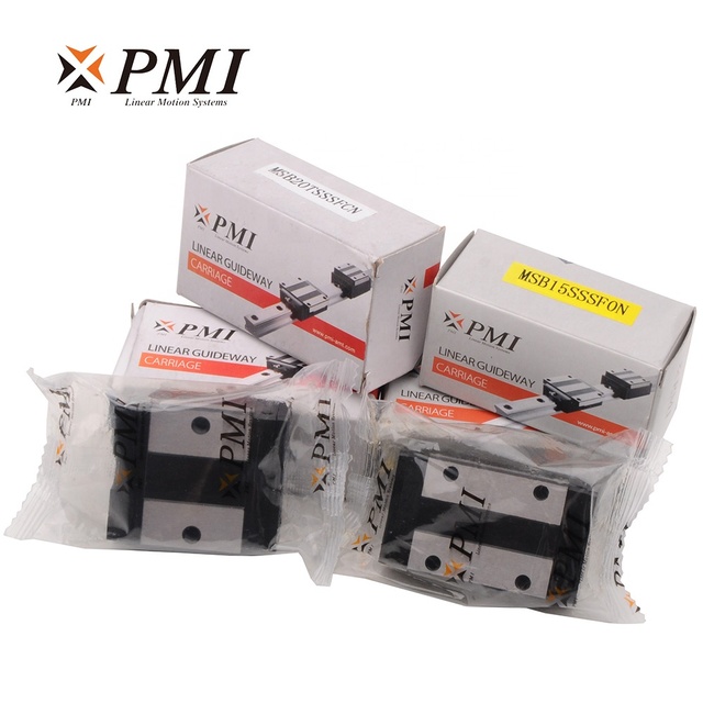 High Quality Taiwan PMI Guideway MSB15S MSB20S MSB25S MSB30S MSB35SSSFCN MSB15TS MSB20/25/30/35TS MSB35LS Linear Guide Block