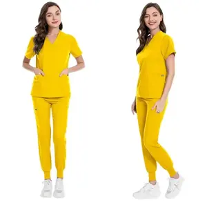 <span class=keywords><strong>ชุด</strong></span>สครับผิวหน้า 14 สี <span class=keywords><strong>ชุด</strong></span>สูทผู้หญิงคุณภาพสูง คอวีแบบมีกระเป๋า <span class=keywords><strong>ชุด</strong></span>สองชิ้น <span class=keywords><strong>ชุด</strong></span>ยูนิฟอร์มแพทย์ พยาบาล <span class=keywords><strong>ชุด</strong></span>ทำงานโรงพยาบาล เนื้อผ้าหนา - Product Image 6