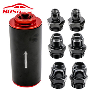 Filtro de Combustible Universal Hoso Racing de 50 mm de Aleación de Aluminio con Accesorios AN6 AN8 AN10 para Modificación Automotriz - Product Image 4