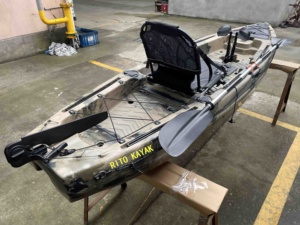 Chino bajo canoa de pesca catamarán profesional barato Plastique <span class=keywords><strong>Marius</strong></span> solo pie pedal kayak remo kayak para la venta - Product Image 5