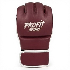 ถุงมือ MMA Profit Sport แบบครึ่งนิ้ว หนัง PU ปิดด้วยเวลโคร สำหรับทุกเพศ เหมาะสำหรับฝึกศิลปะการต่อสู้ ถุงมือฝึกซ้อม MMA แบบสั่งทำพิเศษ - Product Image 1