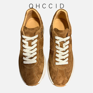 Zapatillas Casuales de Gamuza Qhccid para Hombre, con Suela de Goma de Tacón Bajo y Amortiguación, Estilo para Caminar - Product Image 1