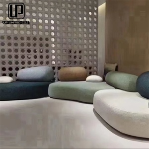 Juego de Muebles de Sala de Estar de Alta Calidad a Precio de Mayoreo, Sofá Cama de Tela para Sala de Espera de Hotel - Product Image 3