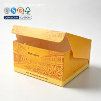Caja de Cartón Blanca Plegable con Tapa Abatible para Chocolate, Macaron y Dulces, Caja de Embalaje Biodegradable para Llevar de Panadería con Logotipo Personalizado
