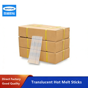 Bastoncini di colla a caldo EVA traslucidi da 7mm e 11mm per artigianato fai-da-te, barre di silicone - Vendita diretta dalla fabbrica - Product Image 1