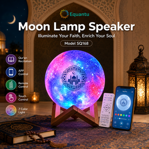 Haut-parleur Coran numérique OEM QB512 avec lampe tactile, lecteur Coran Bluetooth, télécommande via application, mémoire 8 Go, appareil d'apprentissage - Product Image 4