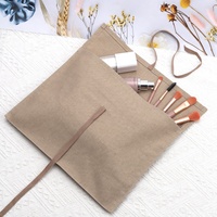 Kantong amplop Linen katun dapat dipakai ulang tas Debu penutup kantung kemasan pakaian kain kasa cetak Logo kustom
