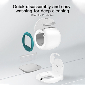 Vente en gros Vaisseau spatial Conception Grande Capacité Automatique Autonettoyant APP Télécommande Breveté Facile à Nettoyer <span class=keywords><strong>Litière</strong></span> pour Chat Pet - Product Image 5