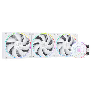Enfriador de CPU Thermalright AQUA 360 WHITE ARGB V2 con Tres Ventiladores PWM de 2000 RPM para LGA1700 AM5, Cada Componente, Incluido el Radiador - Product Image 1