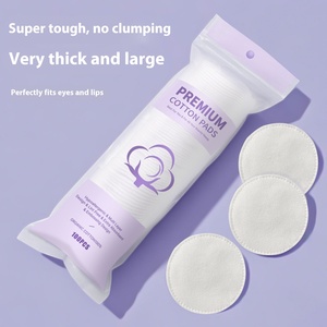 Personnalisation professionnelle spécial cosmétique coton circulaire épais gaufrette trois couches tampons démaquillants ne laissent pas tomber la laine - Product Image 5