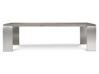 Table à manger miroir et table de chevet pour projets hôteliers haut de gamme