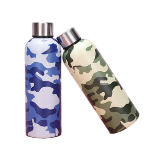 GZYSL, venta al por mayor, botella de agua de camuflaje para exteriores, boca pequeña, pintor, termo, vaso recto de acero inoxidable para coche - Product Image 4