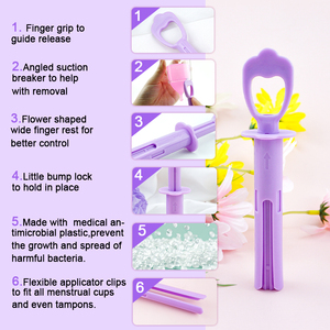 Nouveau type 3In1 produits de menstruation période <span class=keywords><strong>applicateur</strong></span> de tasse <span class=keywords><strong>applicateur</strong></span> de <span class=keywords><strong>coupe</strong></span> <span class=keywords><strong>menstruelle</strong></span> réutilisable - Product Image 2