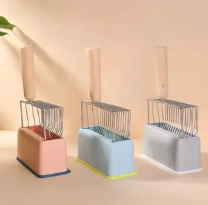 Tay cầm bằng gỗ Cat Litter Scoops kim loại Scoop Set với thông tin kỹ thuật gỗ chủ cơ sở nhựa Cat Litter scrapers