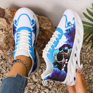 Zapatillas Deportivas Personalizadas para Mujer, Cómodas, Transpirables, de Malla, para Deportes al Aire Libre, con Estampado Artístico Bajo Demanda, Planas Casuales, Envío Directo - Product Image 3