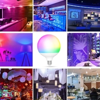 RGB 9W Globe LED-Lampe 2700-6500K Smart G95 Kugel lampe gesteuert Tuya Wifi Smart Life APP Google Home Alexa AC-Netzteil E27