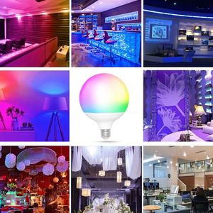 <span class=keywords><strong>Ampoule</strong></span> LED Globe RGB 9W 2700-6500K <span class=keywords><strong>Smart</strong></span> G95 Ball Lampe Contrôlée Tuya Wifi <span class=keywords><strong>Smart</strong></span> <span class=keywords><strong>Life</strong></span> APP Google Home Alexa Alimentation AC E27 - Product Image 4