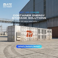 Sistema de Almacenamiento de Energía Refrigerado por Aire MATE de 40 pies, 1MWH 2MWH 3MWH, Contenedor BESS de Alto Voltaje con Batería LifePO4 e IP55 para Uso Industrial