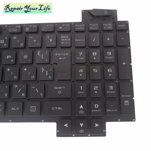 Teclado japonés con retroiluminación para ordenador portátil, teclado con retroiluminación para <span class=keywords><strong>Asus</strong></span> ROG Strix GL503 <span class=keywords><strong>GL703VM</strong></span> GL503VD GL503VM GL503GE, Gaming, AEBKLJ00020 V170146DJ - Product Image 3
