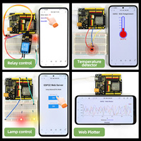 Kit de Aprendizaje de IoT con ESP32, Placa Controladora ESP-32 PLUS, Kit de Inicio de Codificación para ESP-32 WROOM para Principiantes de Arduino