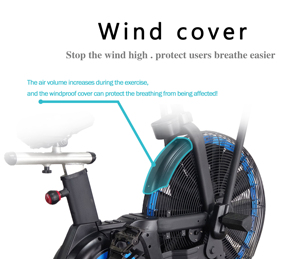 Bicicleta estática de aire con asiento ajustable y altura regulable para diferentes usuarios - Product Image 2