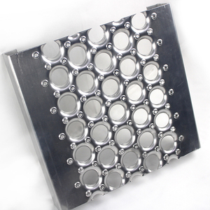 Tùy chỉnh dây thép không gỉ đục lỗ lưới chức năng bảo mật ISO9001 chứng nhận các loại lỗ khác nhau răng cưa chống trượt kim loại - Product Image 3