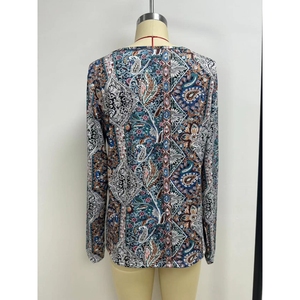 Camicetta da <span class=keywords><strong>Donna</strong></span> a Maniche Lunghe Casual e Comoda, Modello di Tendenza, Vendita Calda - Product Image 6