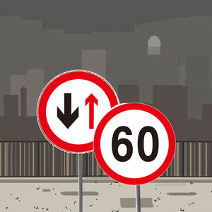 Aluminum Traffic Safety <strong>Sign</strong> Reflective <strong>Speed</strong> <strong>Limit</strong> Road Diversion <strong>Sign</strong> Board Plastic Material For Roadway Security - Product Image 3