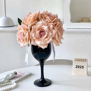 Bouquet de roses artificielles en soie Muyu Chronicles, fait main, décoration pour la Saint-Valentin, arrangement de table pour la maison - Product Image 2
