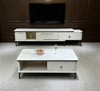 Meubles de salon, table basse et meuble TV, console de télévision rétractable, armoire de rangement moderne