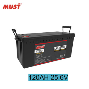 แบตเตอรี่ลิเธียมไอออน MUST Lifepo4 24V 120AH แบตเตอรี่ลิเธียมไอออนฟอสเฟต 100AH 120AH แบตเตอรี่โซลาร์เซลล์สำหรับระบบออฟกริดสำหรับเก็บพลังงานแสงอาทิตย์ - Product Image 3