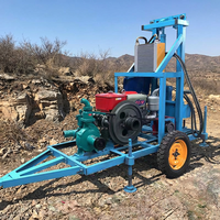 Foreuse de puits d'eau compacte et durable Zhizuan, moteur diesel, diamètre 100 mm, profondeur max. 200 m, rapide, portable et facile à utiliser