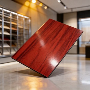 Panel compuesto de aluminio con acabado de madera Cheng Ge de 4 mm para letreros publicitarios de escaparates - Product Image 1