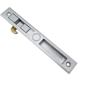 Serratura a gancio per porta scorrevole, chiusura a un solo tasto in plastica per porte e finestre scorrevoli, serratura piatta in plastica e acciaio per porte e finestre. - Product Image 3