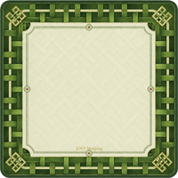 Mahjong américain en gros, texture bambou vert, construction acrylique 4 couches, 160 tuiles, motif floral décoratif, idéal pour un cadeau