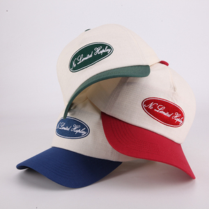 Cappelli da Baseball Non Strutturati a 5 Pannelli con Visiera Leggermente Curva e Patch Ricamata in Cotone - Product Image 6
