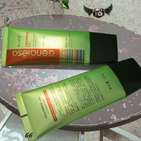 Tube de crème douce laminé brillant de luxe 100 ml ABL PBL avec applicateur pinceau, emballage cosmétique pour crème solaire LIXIN/OEM LX266