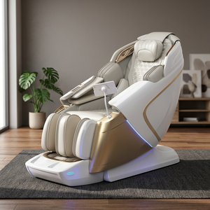 Poltrona Massaggiante Reclinabile Pieghevole Dual Core Zero Gravity di Lusso 3D 4D per Tutto il Corpo, Bianca, con Tecnologia SL Track in ABS per Uso Domestico - Product Image 3