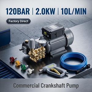 Hidrolavadora Eléctrica Polarbear de 120 Bares, Comercial, de Alta Presión, 2.0KW, Motor de Inducción de Cobre Puro, Unidad de Bomba Profesional para Lavado de Autos - Product Image 1